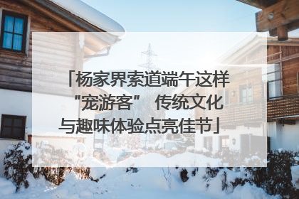 杨家界索道端午这样“宠游客” 传统文化与趣味体验点亮佳节
